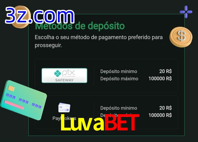 O cassino Luvabet oferece uma grande variedade de métodos de pagamento